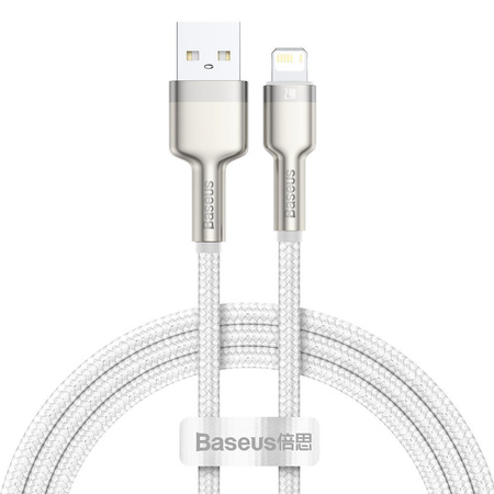 Kabel USB do Lightning Baseus Cafule, 2.4A, 1m (biały)