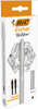 DŁUGOPIS BIC CRISTAL RE'NEW METAL 997201 CZARNY 1.0MM MATOWA SREBRNA OBUDOWA + 2 WKŁADY