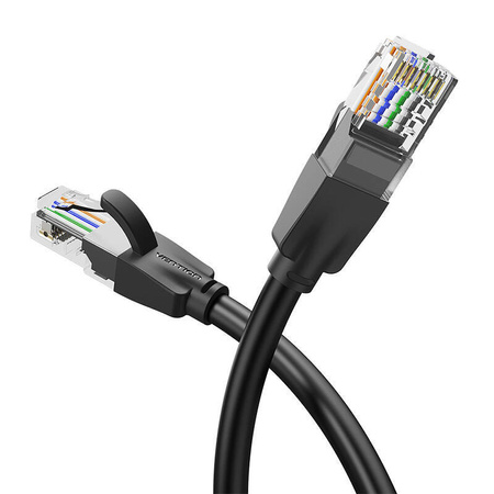 KABEL SIECIOWY UTP CAT6 VENTION IBEBF RJ45 ETHERNET 1000MBPS 1M CZARNY