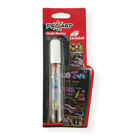 MARKER KREDOWY LEVIATAN 8G BIAŁY OKRĄGŁA 5MM