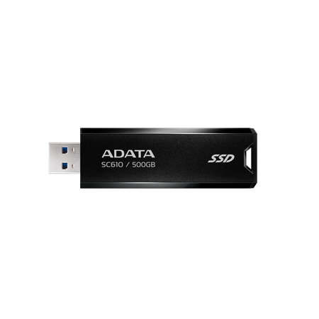 ADATA DYSK SSD ZEWNĘTRZNY SC610 500G USB3.2A GEN2 CZARNY