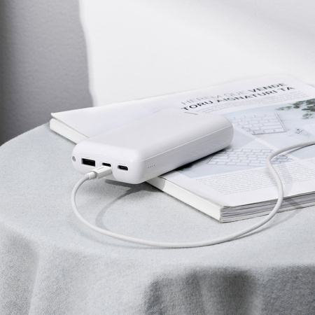 Kabel micro USB do USB Baseus Simple Wisdom, 2.1A, 1.5m (biały) 2szt.