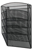 ZESTAW POJEMNIKÓW NA DOKUMENTY 315X440X120MM Q-CONNECT OFFICE SET CZARNY METALOWA SIATKA