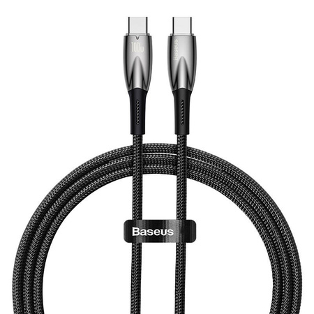 KABEL USB-C DO USB-C BASEUS GLIMMER, 100W, 1M (CZARNY)
