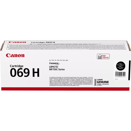 CANON ORYGINALNY TONER 069BKH, BLACK, 7600S, 5098C002, CANON MF752CDW, 754CDW, LBP673CDW, O