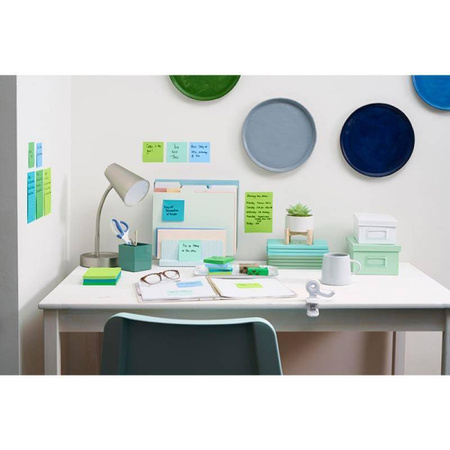 KARTECZKI SAMOPRZYLEPNE OASIS, W LINIĘ, 101X101MM 3M POST-IT® SUPER STICKY XL W LINIE 6X90 KART