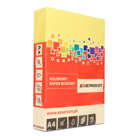 PAPIER KSERO KOLOR A4 EMERSON CYTRYNOWY 80G 500 ARK