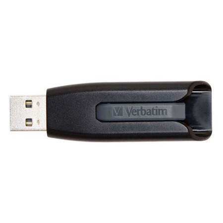VERBATIM USB FLASH DISK, USB 3.0, 32GB, V3, STORE N GO, CZARNY, 49173, USB A, Z WYSUWANYM ZŁĄCZEM