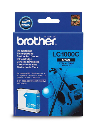 TUSZ ORYGINALNY BROTHER LC1000C CYAN 400 STRON