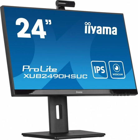 IIYAMA MONITOR 23.8 CALA XUB2490HSUC-B5 IPS,FHD,CAM,MIC,HDMI,DP,HAS(150MM)
