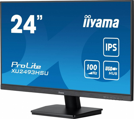 IIYAMA MONITOR 23.8 CALA XU2493HSU-B6 IPS.HDMI.DP.2X2W.USBX2.FHD.SLIM.100HZ