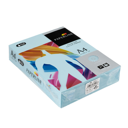 PAPIER KSERO KOLOR A4 PAPERLINE BŁĘKITNY 80G 500 ARK