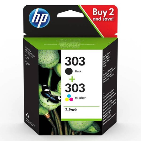 HP ORYGINALNY ZESTAW TUSZY 3YM92AE, HP 303, CMYK, 165CMY-200KS, HP HP ENVY PHOTO 6200 ALL-IN-ONE PRINTER SERIES
