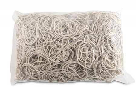 GUMKI RECEPTURKI OFFICE PRODUCTS 50MM 1,5X1,5MM 60% BIAŁE 1KG