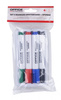 MARKERY SUCHOŚCIERALNE OFFICE PRODUCTS MIX*4 OKRĄGŁA 1-3MM 4SZT+GĄBKA 