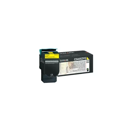 TONER ORYGINALNY LEXMARK C544X2YG ŻÓŁTY 4000 STRON