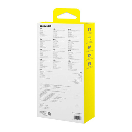 Hub 6w1 Baseus Metal Gleam 2 Series, USB-C do 2xUSB 3.0 +USB-C + HDMI + USB-C PD + Ethernet RJ45