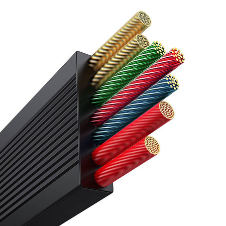 Kabel BASEUS Free2Draw USB-A-micro/Lightning/USB-C 1.1m (czarny)