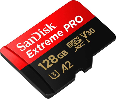 SANDISK KARTA EXTREME PRO MICROSDXC 128GB 200/90 MB/S A2 V30