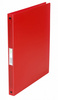 SEGREGATOR A4 PP Q-CONNECT 22MM TRANSPARENTNY CZERWONY 4 RINGI