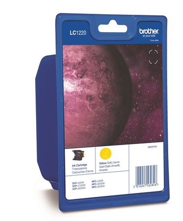 TUSZ ORYGINALNY BROTHER LC1220Y YELLOW 300 STRON