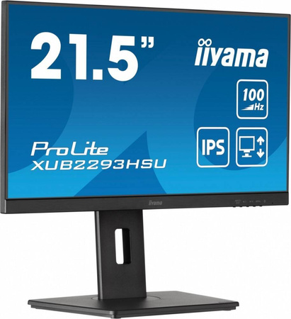 IIYAMA MONITOR 21.5 CALA PROLITE XUB2293HSU-B6 IPS,100HZ,HAS(150MM),1MS,HDMI,DP,2XUSB, FREESYNC,2X2W,PIVOT