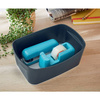 POJEMNIK DO PRZECHOWYWANIA 246X160X98MM LEITZ MYBOX COSY 52640089 AKSAMITNY SZARY