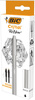 DŁUGOPIS BIC CRISTAL RE'NEW METAL 997201 CZARNY 1.0MM MATOWA SREBRNA OBUDOWA + 2 WKŁADY
