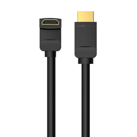 Kabel HDMI 2.0 Vention AAQBH 2m, kątowy 270°, 4K 60Hz (czarny)