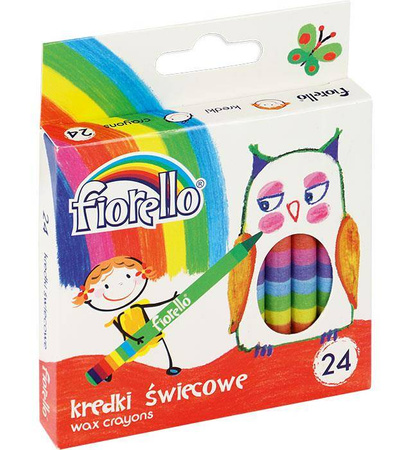 KREDKI ŚWIECOWE FIORELLO 170-1386 24KOL