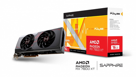 SAPPHIRE TECHNOLOGY KARTA GRAFICZNA RADEON RX 7800 XT GAMING 16G GDDR6 256BIT 2DP/2HDMI