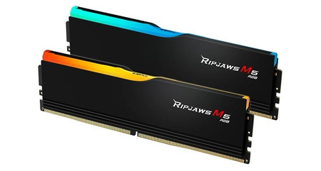 G.SKILL PAMIĘĆ PC DDR5 96GB (2X48GB) RIPJAWS M5 RGB 5200MHZ CL40 XMP3 CZARNY