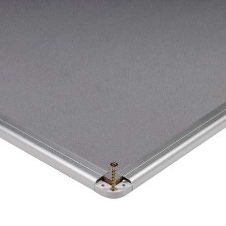 TABLICA TEKSTYLNA 60X90CM MATBOARDS 5403-29K SZARA RAMA ALUMINIOWA