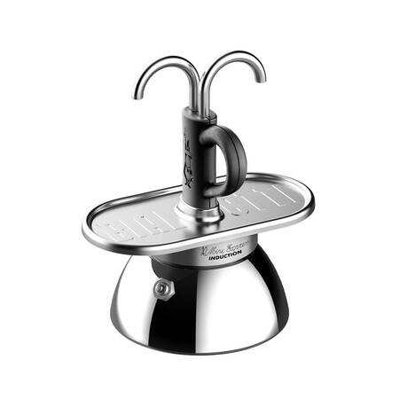 KAWIARKA BIALETTI - SET MINI EXPRESS INDUCTION 2TZ CZARNA + 2 FILIŻANKI