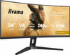 IIYAMA MONITOR G-MASTER 34 CALE GCB3486WQSCP-B1,VA,UWQHD,240HZ,0.4MS,1500R,HDR400,500CD,21:9,HDMI (2.1), USB-C DOCK 95W, RJ45, 2X5W, KVM,PIP