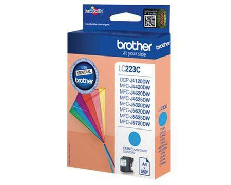 TUSZ ORYGINALNY BROTHER LC223C CYAN 550 STRON