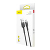 KABEL USB DO MICRO USB BASEUS CAFULE 2.4A 0.5M (SZARO-CZARNY)