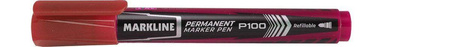 Marker permanentny LINC Markline MP100RED czerwony okrągła