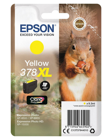 TUSZ ORYGINALNY EPSON T3794 C13T37944010 YELLOW 830 STRON