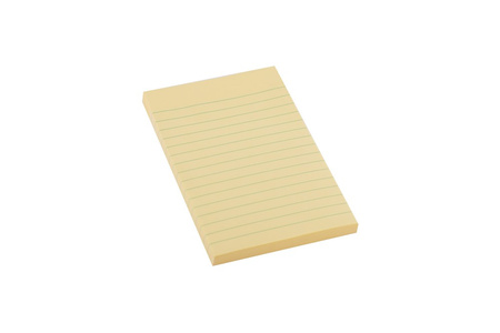 KARTECZKI SAMOPRZYLEPNE 98X150MM D.RECT W LINIE ŻÓŁTE 100KART