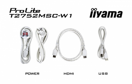 IIYAMA MONITOR 27 CALI T2752MSC-W1 10 PKT. POJ,IPS,HDMI,DP,2X2USB(3.2),2X1W400CD/M2,7H