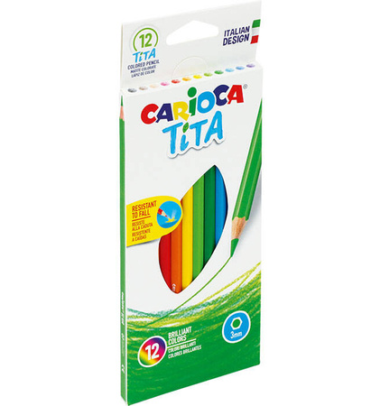 KREDKI OŁÓWKOWE BEZDRZEWNE CARIOCA 42793 TITA 170-2326 12KOL