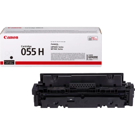 CANON ORYGINALNY TONER 055H, BLACK, 7600S, 3020C002, HIGH CAPACITY, CANON MF742CDW, MF744CDW, MF746CX, LBP663CDW, LBP664CX, O