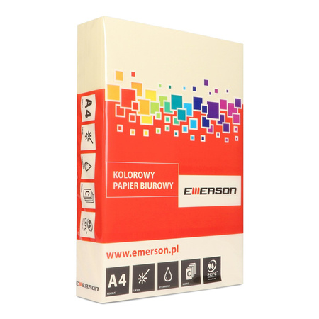 PAPIER KSERO KOLOR A4 EMERSON KREMOWY 80G 500 ARK