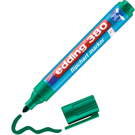 MARKER DO FLIPCHARTÓW EDDING 380 ZIELONY OKRĄGŁA 1.5-3MM