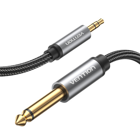 KABEL AUDIO MINI JACK 3.5MM MĘSKI DO JACK 6.35MM MĘSKI VENTION BCYHJ 5M