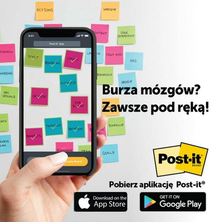 KARTECZKI SAMOPRZYLEPNE PLAYFUL, 76X127MM 3M POST-IT® SUPER STICKY 6X90 KART