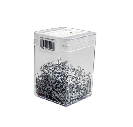 SPINACZE TRÓJKĄTNE 22MM VICTORY OFFICE PRODUCTS 63T226H500 METALOWE W POJEMNIKU PLASTIKOWYM 500SZT