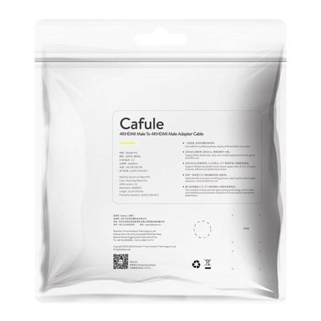 Kabel BASEUS Cafule HDMI 2.0 5m (czarno-szary)