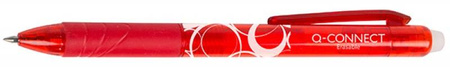 DŁUGOPIS WYMAZYWALNY AUTOMATYCZNY Q-CONNECT CZERWONY 1.0MM